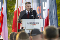 Presidential Campaign Of Far-Rght Party Leader Slawomir Mentzen In Poland