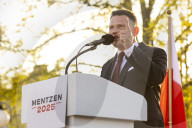 Presidential Campaign Of Far-Rght Party Leader Slawomir Mentzen In Poland