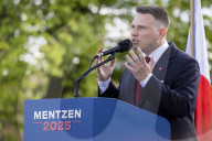 Presidential Campaign Of Far-Rght Party Leader Slawomir Mentzen In Poland