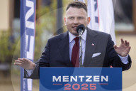Presidential Campaign Of Far-Rght Party Leader Slawomir Mentzen In Poland