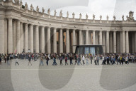 The Body Of Pope Francis Is At St. Peter's For The Homage Of The Faithful.