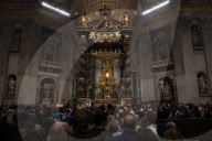 The Body Of Pope Francis Is At St. Peter's For The Homage Of The Faithful.