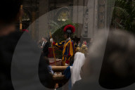 The Body Of Pope Francis Is At St. Peter's For The Homage Of The Faithful.