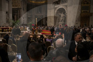 The Body Of Pope Francis Is At St. Peter's For The Homage Of The Faithful.