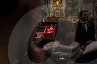 The Body Of Pope Francis Is At St. Peter's For The Homage Of The Faithful.