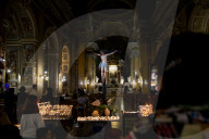 The Body Of Pope Francis Is At St. Peter's For The Homage Of The Faithful.