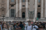 Faithful Gather At St. Peter's Square To Pay Respects To Pope Francis 