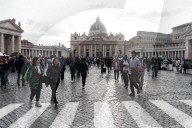 Faithful Gather At St. Peter's Square To Pay Respects To Pope Francis 