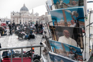 Faithful Gather At St. Peter's Square To Pay Respects To Pope Francis 