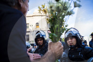 Retirees' Demonstration And Mobilization From The Argentine National Congress To Plaza De Mayo
