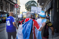 Retirees' Demonstration And Mobilization From The Argentine National Congress To Plaza De Mayo