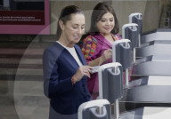 Claudia Sheinbaum, President Of Mexico, And Clara Brugada, Head Of Government Of Mexico City, Reopen The Modernization Of The Cuauhtémoc-Chapultepec STCMetro Section