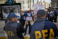 Retirees' Demonstration And Mobilization From The Argentine National Congress To Plaza De Mayo