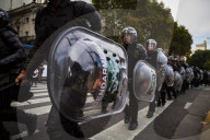 Retirees' Demonstration And Mobilization From The Argentine National Congress To Plaza De Mayo