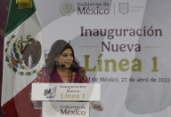 Claudia Sheinbaum, President Of Mexico, And Clara Brugada, Head Of Government Of Mexico City, Reopen The Modernization Of The Cuauhtémoc-Chapultepec STCMetro Section