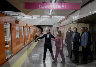 Claudia Sheinbaum, President Of Mexico, And Clara Brugada, Head Of Government Of Mexico City, Reopen The Modernization Of The Cuauhtémoc-Chapultepec STCMetro Section