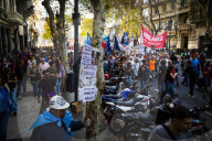 Retirees' Demonstration And Mobilization From The Argentine National Congress To Plaza De Mayo