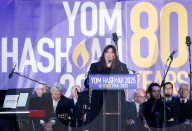 Yom HaShoah UK - Jewish Community’s 80th Anniversary National Holocaust Commemoration at Victoria Tower Gardens  Westminster, London, UK. 
23rd April 2025