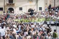 "Madonna Che Scappa" Easter Celebration In Sulmona, Italy