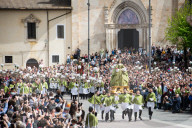 "Madonna Che Scappa" Easter Celebration In Sulmona, Italy