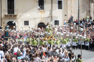 "Madonna Che Scappa" Easter Celebration In Sulmona, Italy