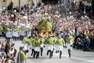 "Madonna Che Scappa" Easter Celebration In Sulmona, Italy