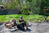 Pokrovsk destroyed by Russian shelling 