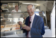 Reform Party leader Nigel Farage in Ramsgate, UK.