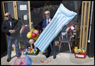 Reform Party leader Nigel Farage in Ramsgate, UK.