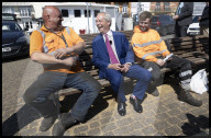 Reform Party leader Nigel Farage in Ramsgate, UK.