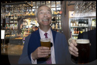 Reform Party leader Nigel Farage in Ramsgate, UK.