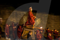 Good Friday Procession In Cortona, Italy