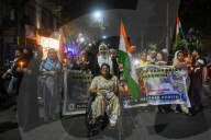 Protest Following Terror Attacks In Kashmir.