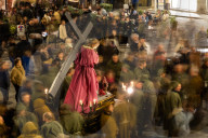 Good Friday Procession In Cortona, Italy