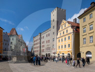 Daily Life In The Bavarian City Of Regensburg