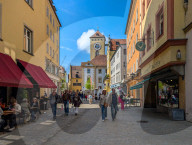 Daily Life In The Bavarian City Of Regensburg