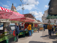 Market In A Bavarian City