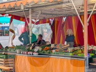 Market In A Bavarian City