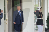 Norwegian Prime Minister Meets Donald Trump At The White House.