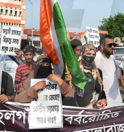 Indian Muslim People Protest For Terror Attack In Kolkata