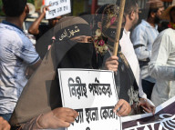 Indian Muslim People Protest For Terror Attack In Kolkata
