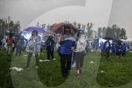 Heavy Rainfall During International March Of The Living 