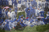 Heavy Rainfall During International March Of The Living 