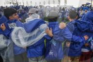 Heavy Rainfall During International March Of The Living 