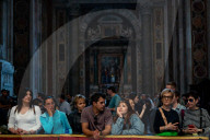 Catholics Pay Their Respects To Pope Francis As He Lies In State