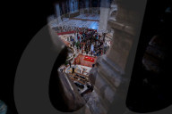 Catholics Pay Their Respects To Pope Francis As He Lies In State