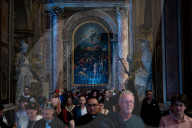 Catholics Pay Their Respects To Pope Francis As He Lies In State