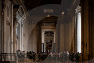 Catholics Pay Their Respects To Pope Francis As He Lies In State