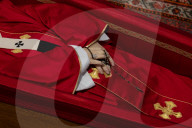 Catholics Pay Their Respects To Pope Francis As He Lies In State