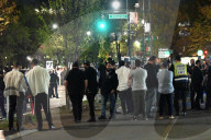 Ambulance And NYPD Response To A Protest With Pro-Israel And Pro-Palestine Participants At Eastern Parkway And Kingston Avenue In Crown Heights Brooklyn New York